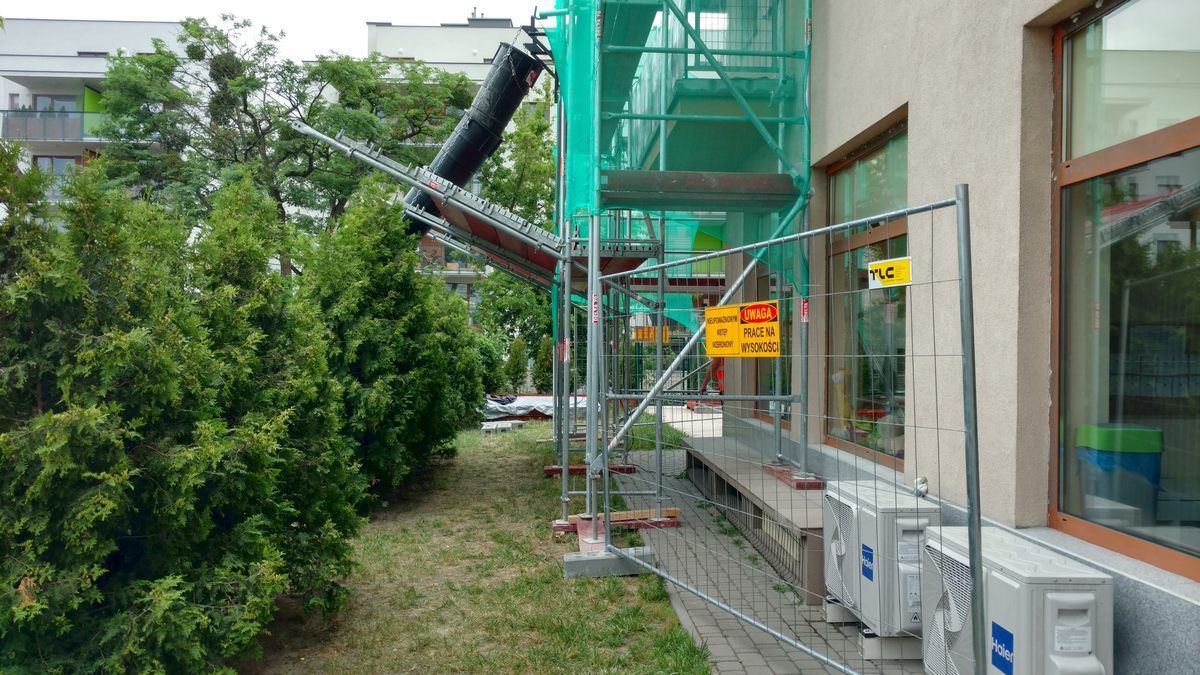 Naprawa elewacji i balkonów bloku na Łukociewskiego.