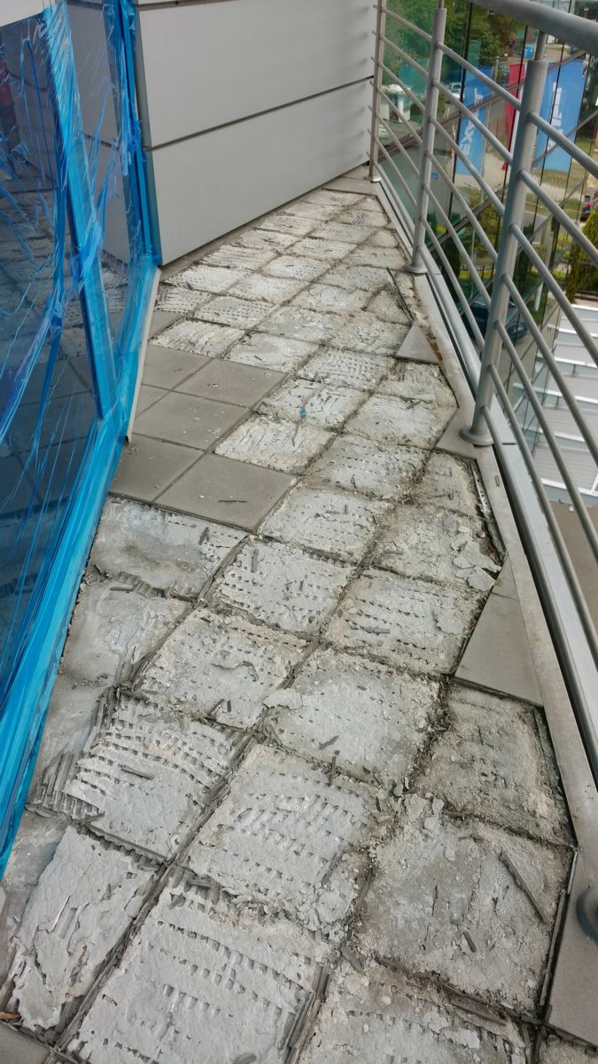 Remont tarasów Exatel. Realizacja BM Buchcic.