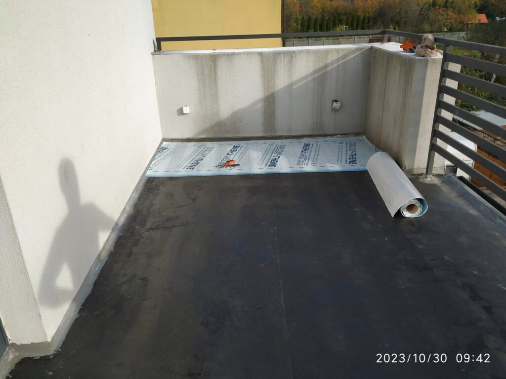 Remont tarasu. Nowa powierzchnia, zabezpieczenie przed wilgocią. Realizacja BM Buchcic.