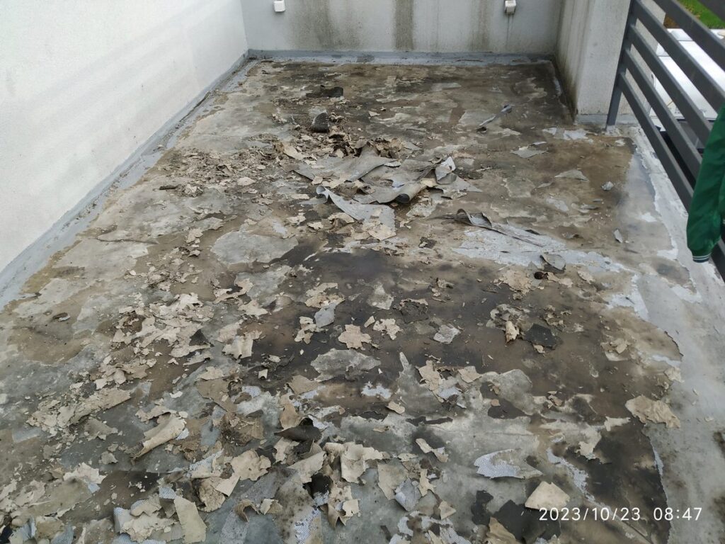 Remont tarasu. Nowa powierzchnia, zabezpieczenie przed wilgocią. Realizacja BM Buchcic.